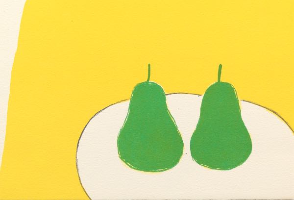 Appraisal: WILLIAM SCOTT BRITISH IRISH - x Green Pears Lithograph on