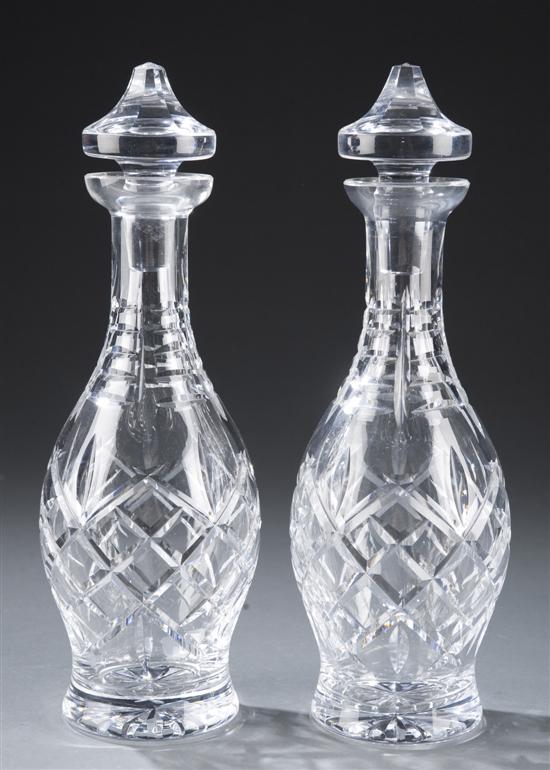 Appraisal: Pair of Waterford crystal decanters with stoppers Marked with ''Waterford''