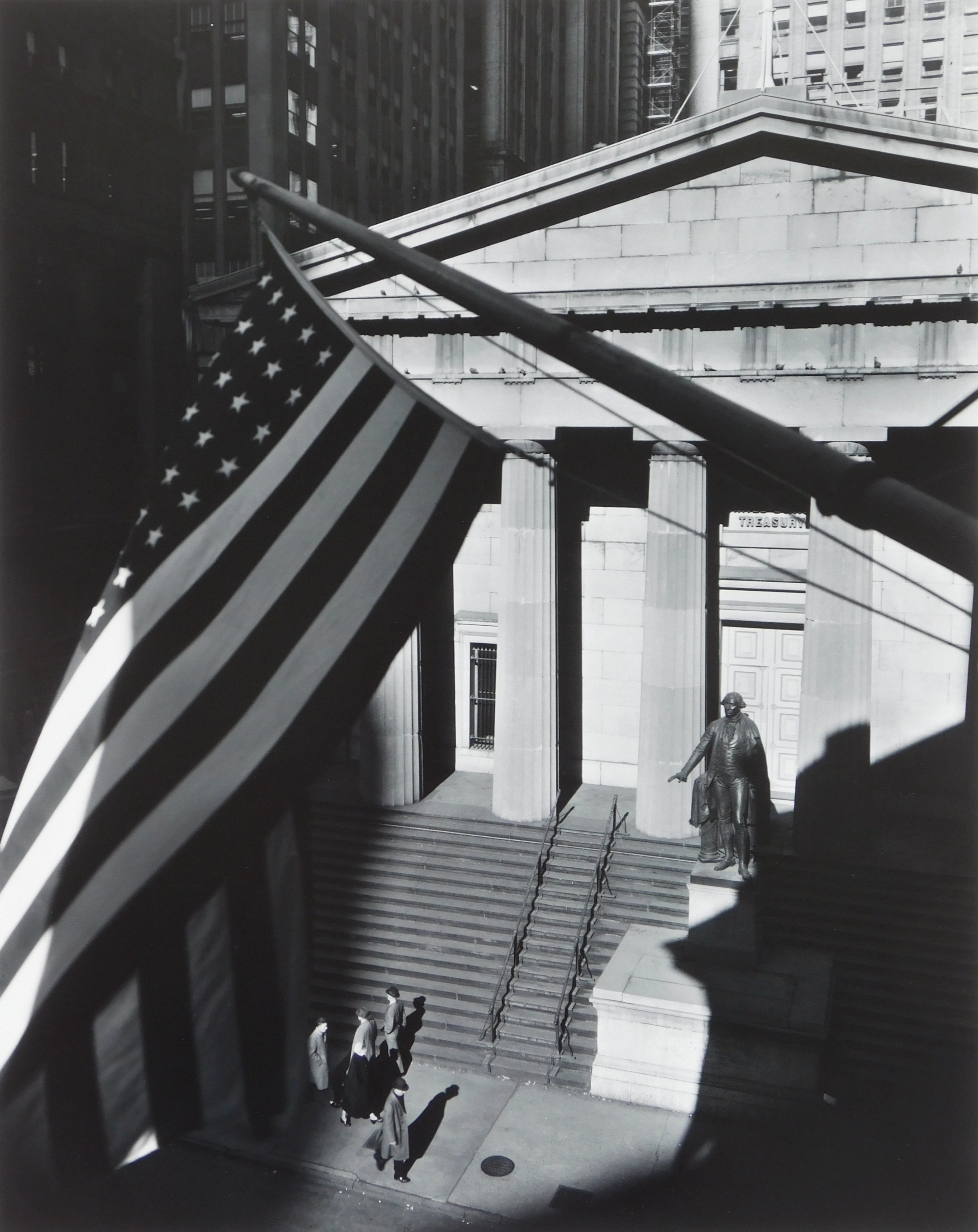 Appraisal: Berenice Abbott American - ''Treasury Building New York''- gelatin silver