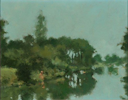 Appraisal: Frederick McDuff American b A Bend in the River Spring