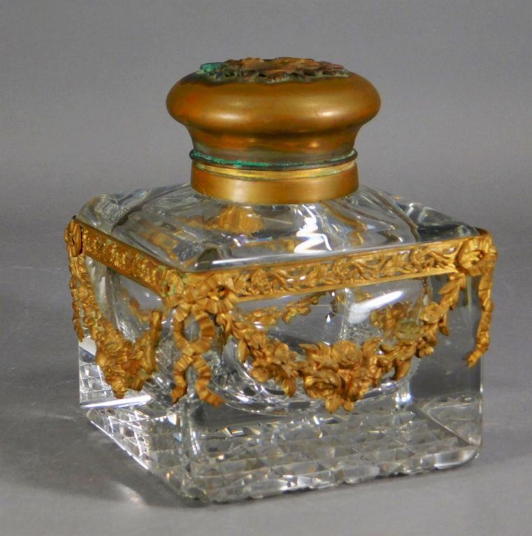 Appraisal: C Attrib Baccarat Crystal Bronze Master Perfume France th Century