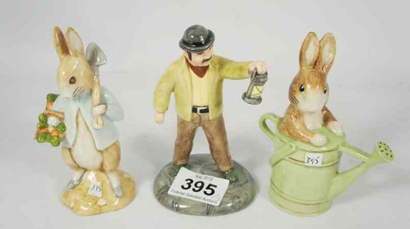 Appraisal: Beswick Beatrix Potter Figures Peter and the Watering Can Farmer