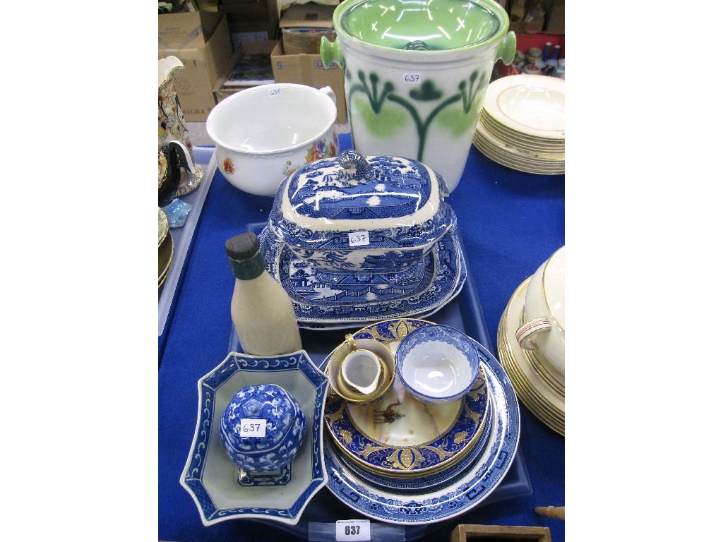 Appraisal: Tray lot of assorted ceramics - J Orr Comrie Ginger