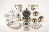 Appraisal: STERLING LOT - piece lot includes an English muffineer two