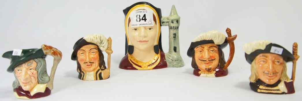 Appraisal: Royal Doulton Miniature Character Jugs Porthos D Athos D Aramis