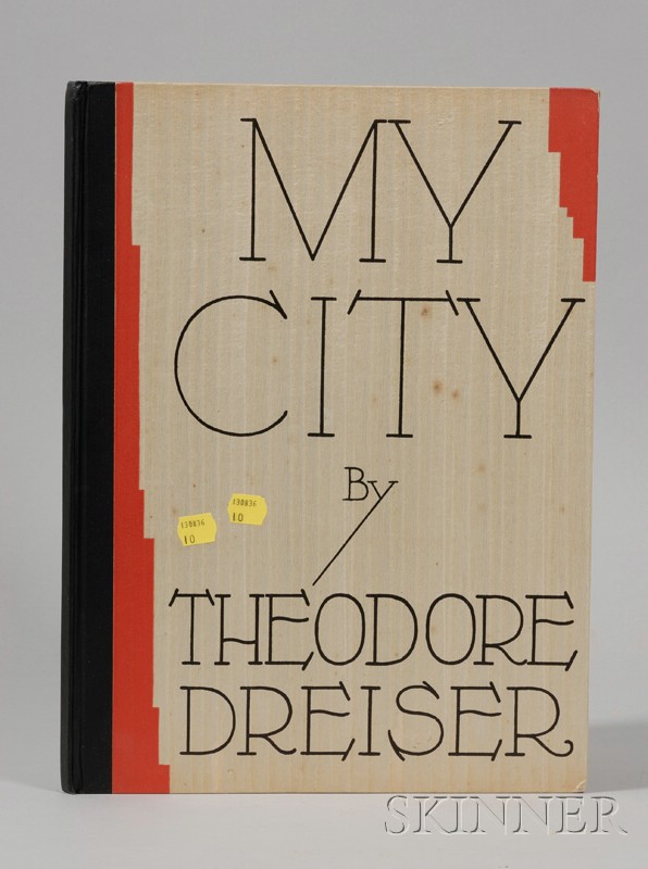 Appraisal: Dreiser Theodore - My City New York Horace Liveright original