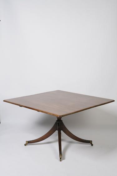 Appraisal: A GEORGE III MAHOGANY BREAKFAST TABLE with a rectangular top