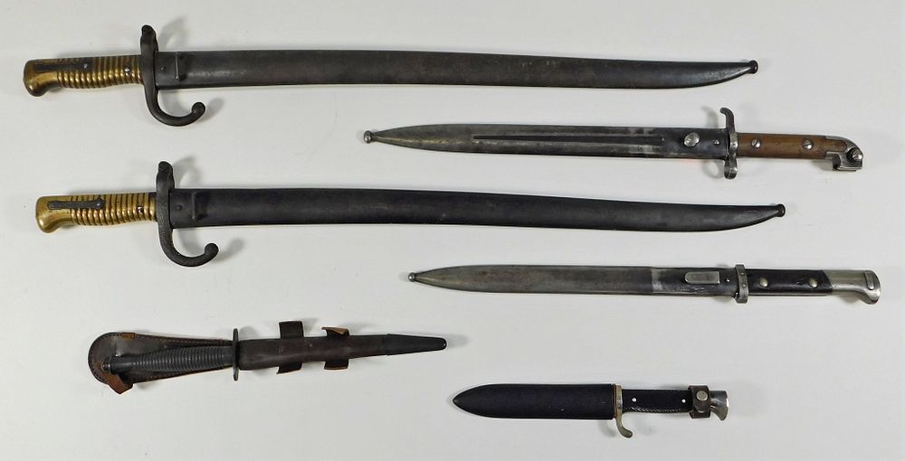 Appraisal: Group of Six Edged Weapons C th and th century