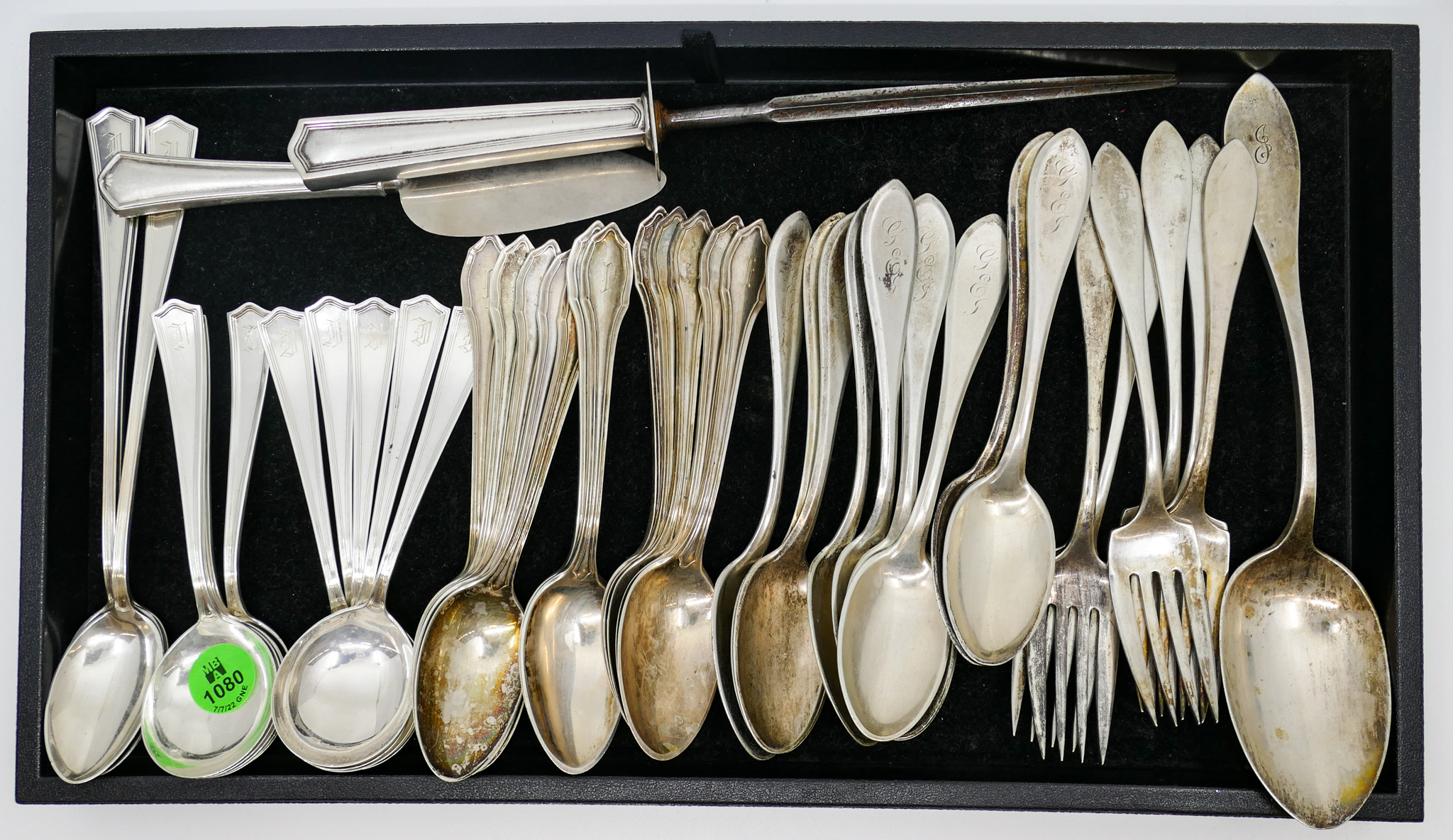 Appraisal: Tray pc American Sterling Flatware - Grams Filled Handles