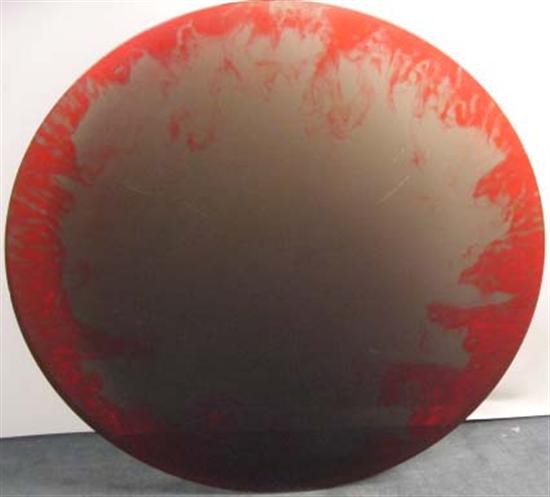 Appraisal: De Wain Valentine Circle in polyester resin Consignor purchased Circle