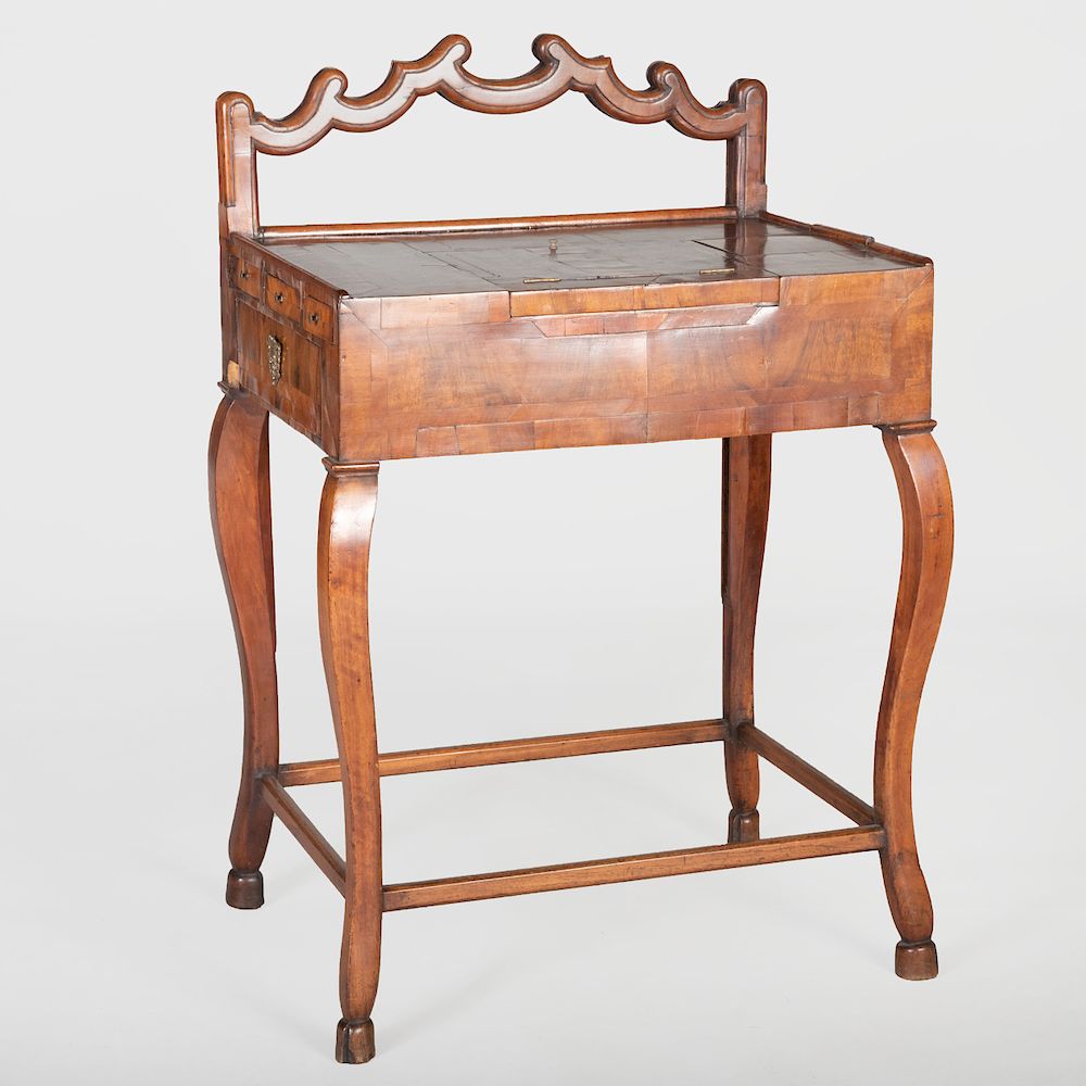 Appraisal: Italian Walnut Dressing Table Fitted with drawers and a moveable