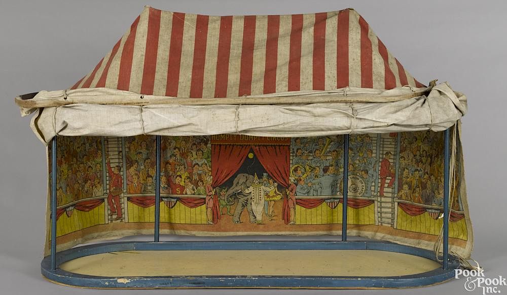 Appraisal: Schoenhut's Humpty Dumpty circus tent '' h '' w Schoenhut's