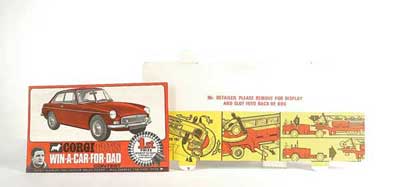 Appraisal: MGB GT promotional Corgi Toys leaflet Win a Car for