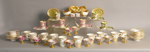 Appraisal: Ten Royal Crown Derby white with gilt coffee cups together