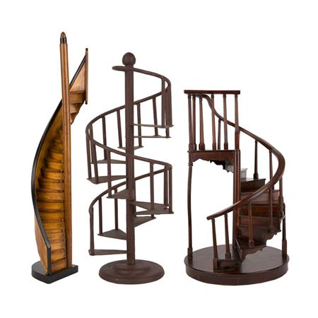 Appraisal: Group of Three Architectural Spiral Staircases Estimate -