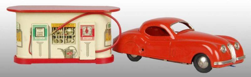 Appraisal: Marx Electric Filling Station Toy Description Includes original box Made