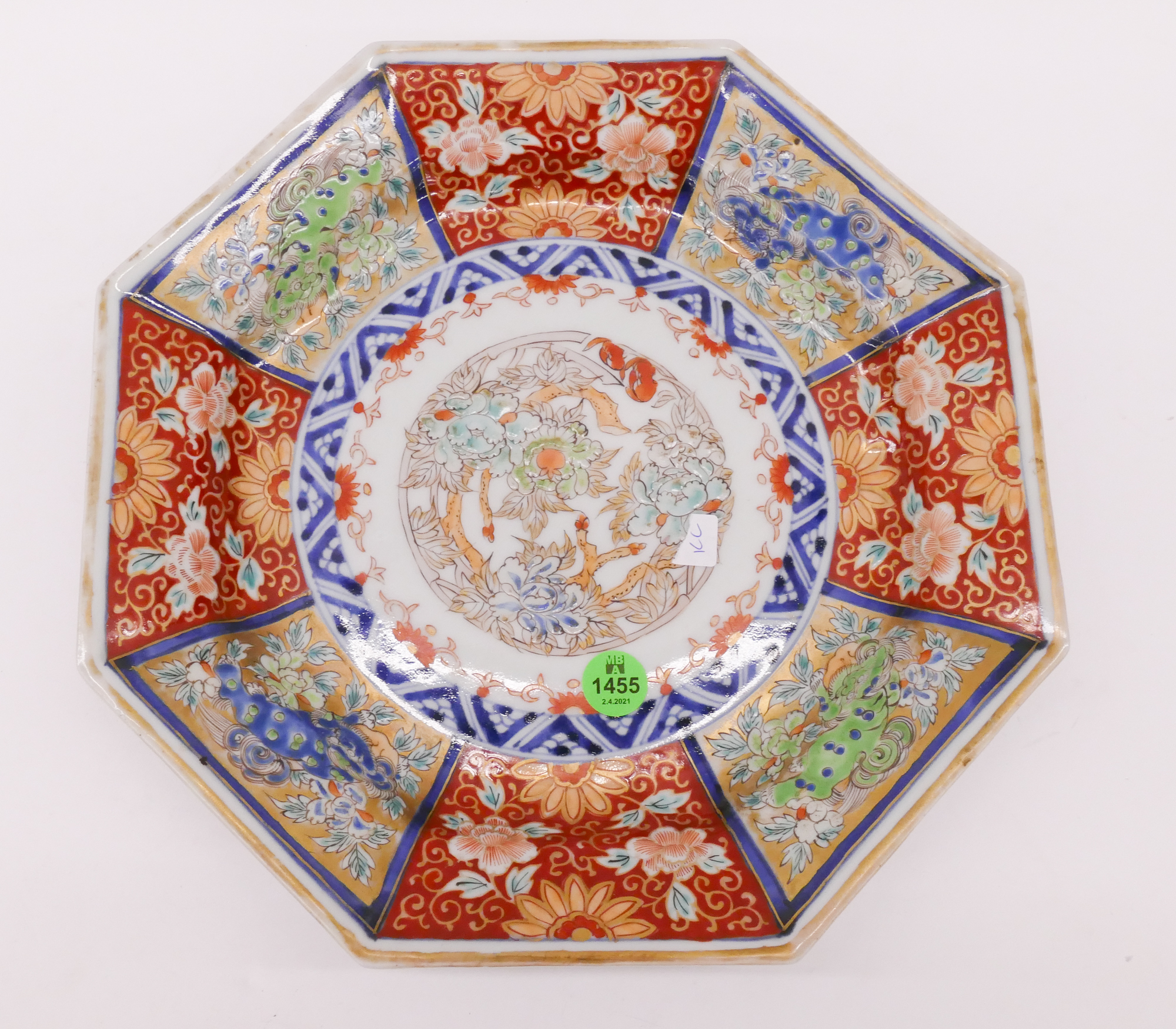 Appraisal: Meiji Japanese Gilt Imari Octagonal Charger- ''