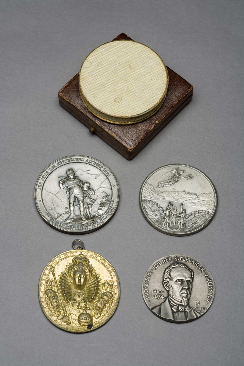 Appraisal: GROUP OF FOUR GERMAN AND SWEDISH COMMEMORATIVE MEDALS THREE IN