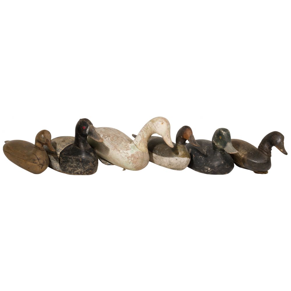 Appraisal: DUCK DECOY ASSORTMENT hand carved some hand painted some having