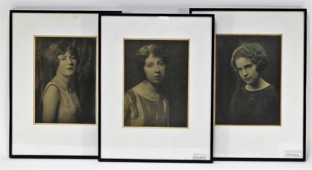 Appraisal: ARNOLD GENTHE PORTRAIT PHOTOGRAPHS OF WOMAN Germany New York -