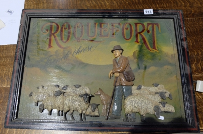 Appraisal: Repro Embossed advertising picture for Roquefort cheese