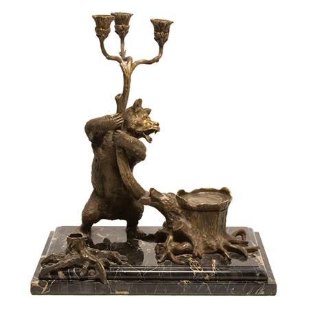 Appraisal: Russian Bronze Animalier Desk Stand Estimate -