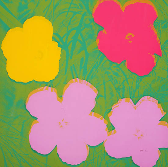 Appraisal: Lot Property of Various Owners Andy Warhol American - Flowers