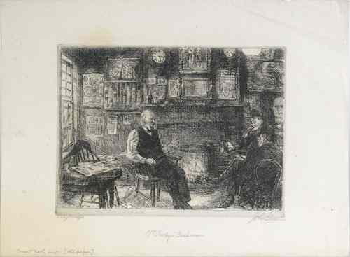 Appraisal: John French Sloan American - two pencil signed engravings one