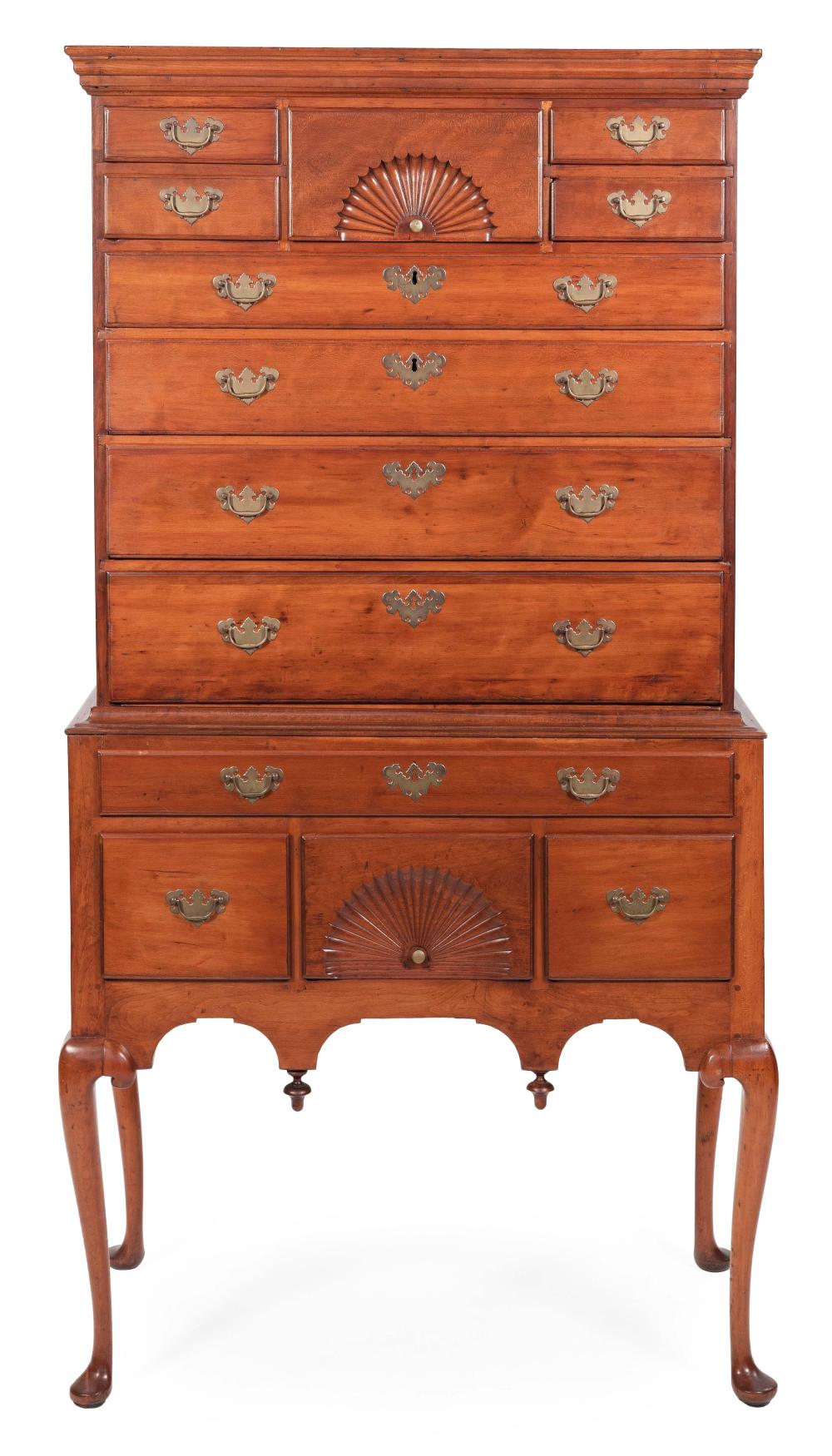 Appraisal: QUEEN ANNE HIGHBOY CIRCA HEIGHT WIDTH DEPTH QUEEN ANNE HIGHBOY