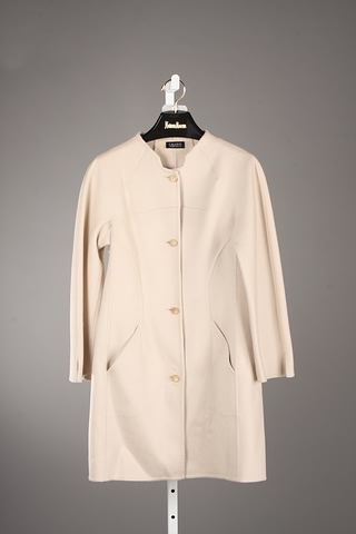 Appraisal: Chado pinkish tan wool cashmere coat with signature styling and