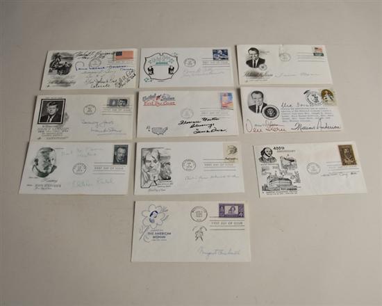 Appraisal: A Lot of Autographed First Day Covers four governors Grace