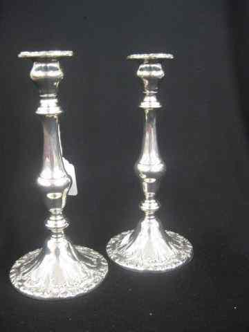 Appraisal: Pair of Gorham ''Strasbourg'' Sterling SilverCandlesticks '' weighted excellent