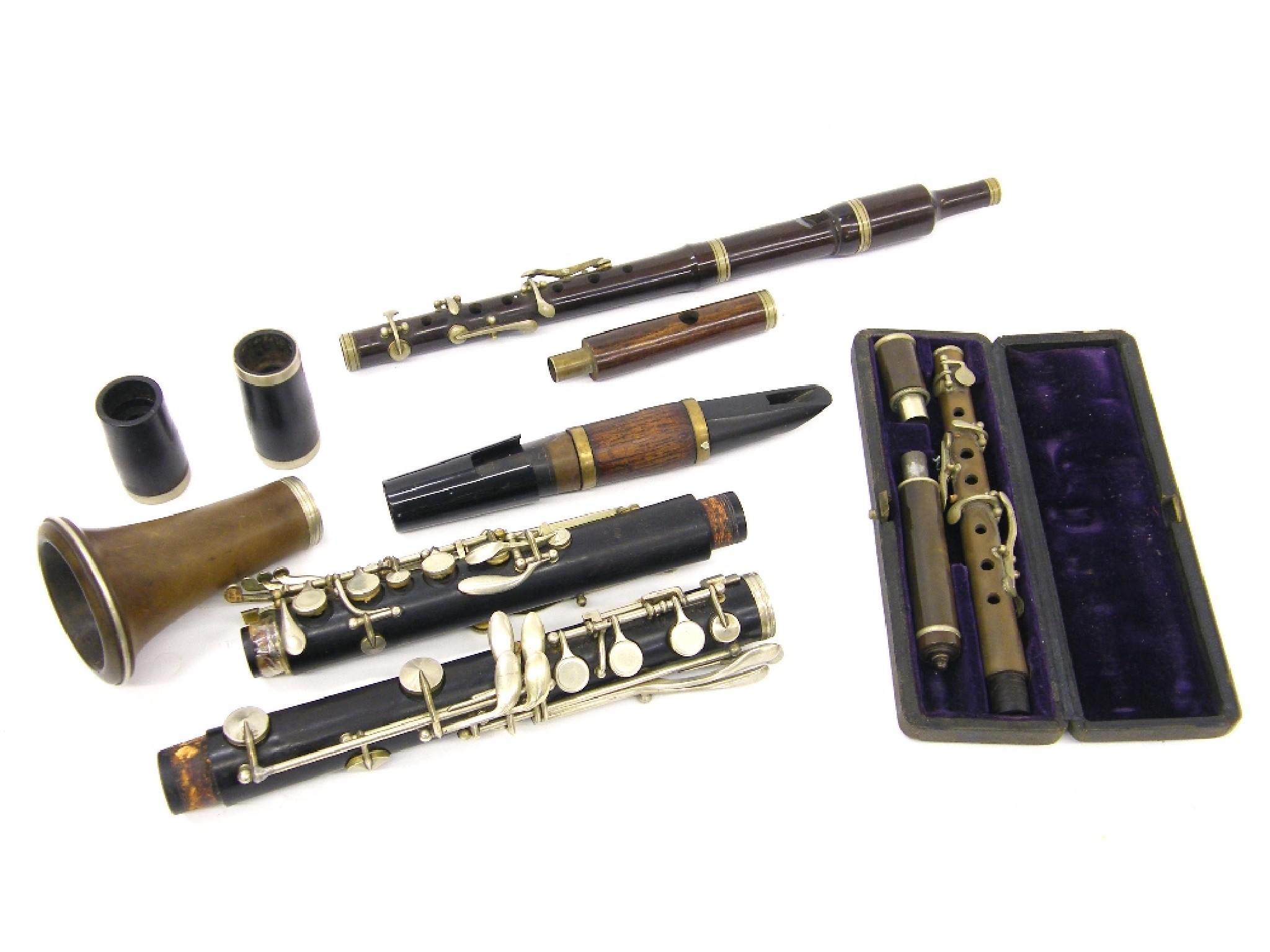 Appraisal: Blackwood clarinet by and stamped F Buisson Paris at fault