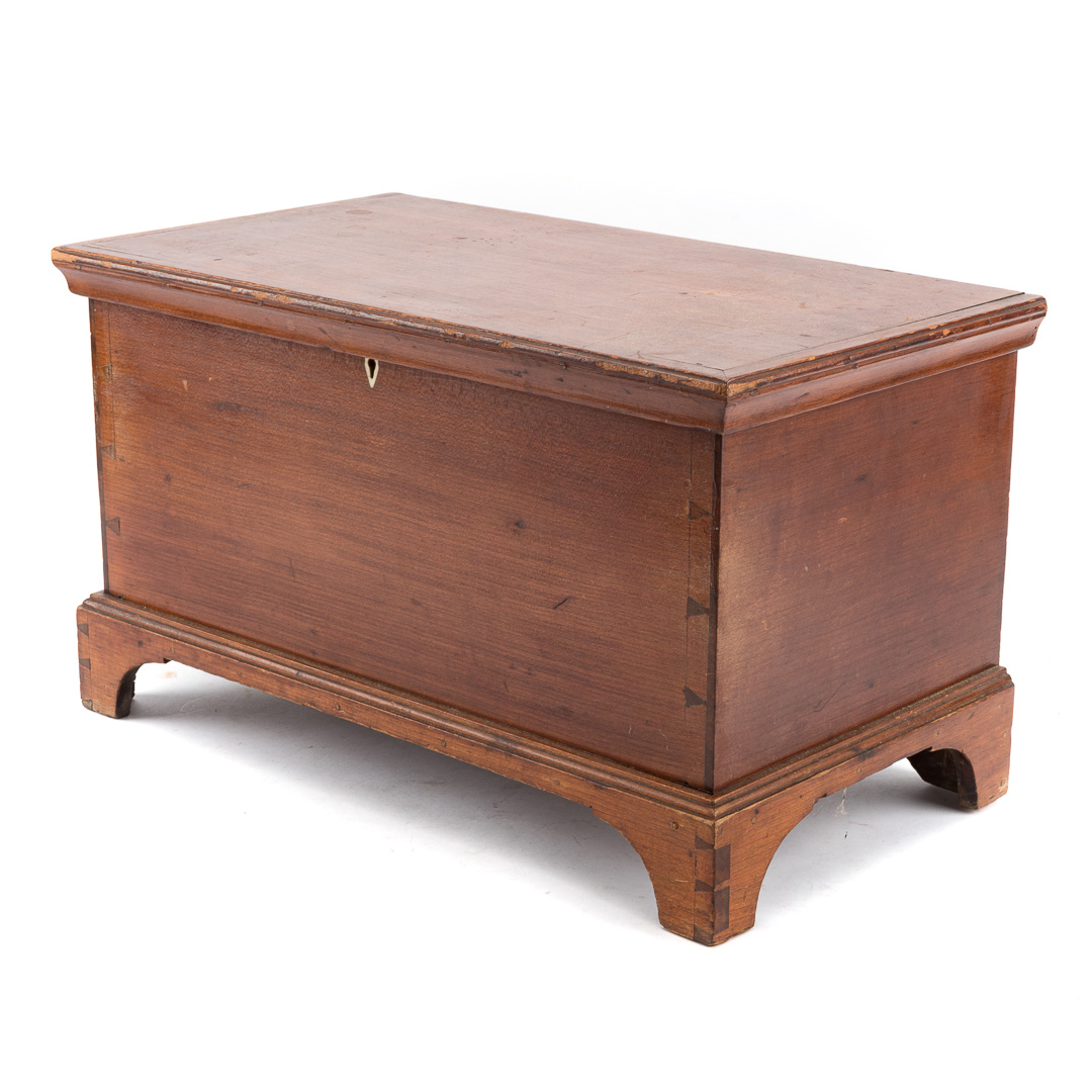 Appraisal: Federal miniature cherrywood blanket chest late th early th century