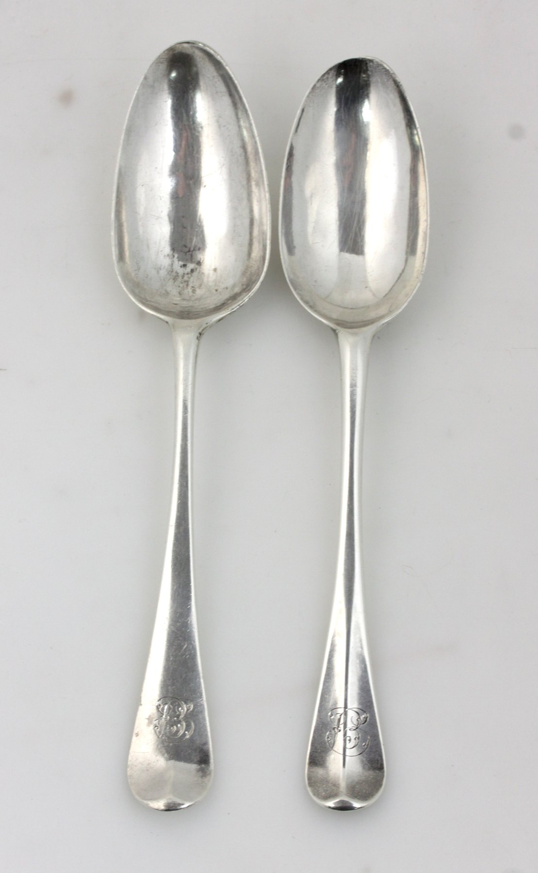 Appraisal: A George I silver spoon James Wilkes London monogrammed and