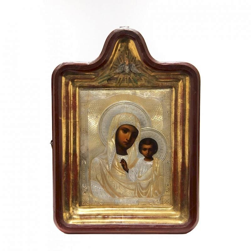 Appraisal: A Russian Icon of the Kazan Mother of God late