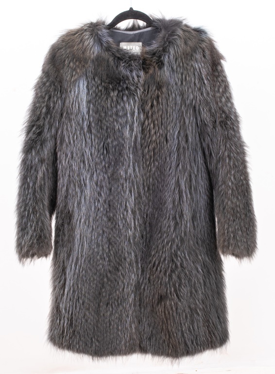 Appraisal: METEO RACCOON FUR COAT Meteo by Yves Salomon raccoon fur