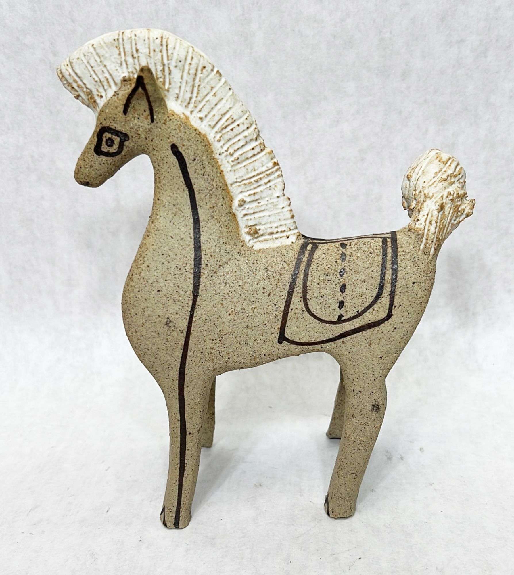 Appraisal: Italian Gambone art pottery horse figurineMeasures in height