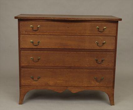 Appraisal: American Inlaid Chest of Drawers x in x in and