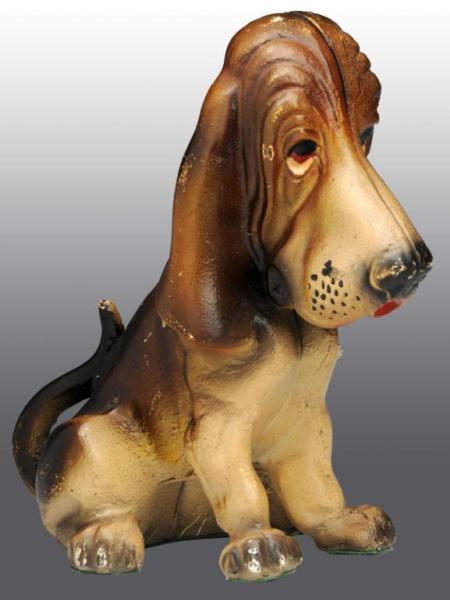 Appraisal: Cast Iron Basset Hound Doorstop Description Appealing pose of a