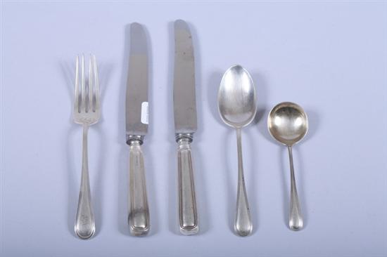 Appraisal: -PIECE BIRKS COMPANY STERLING SILVER FLATWARE SERVICE Saxon pattern Including