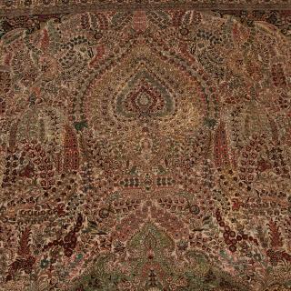 Appraisal: Amazingly fine Hereke style silk rug Amazingly fine Hereke style