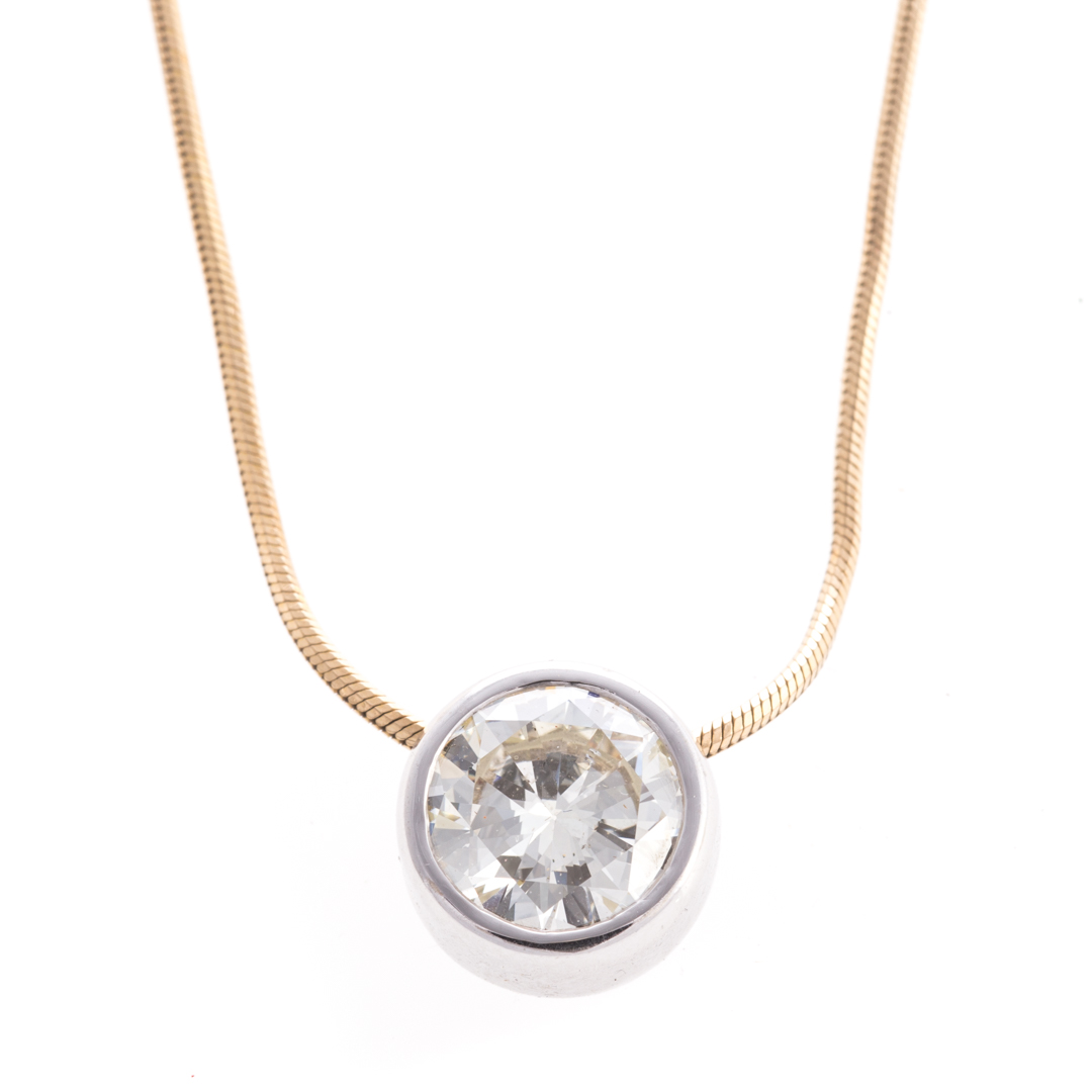 Appraisal: A Lady's ct Diamond Pendant in K Gold K yellow