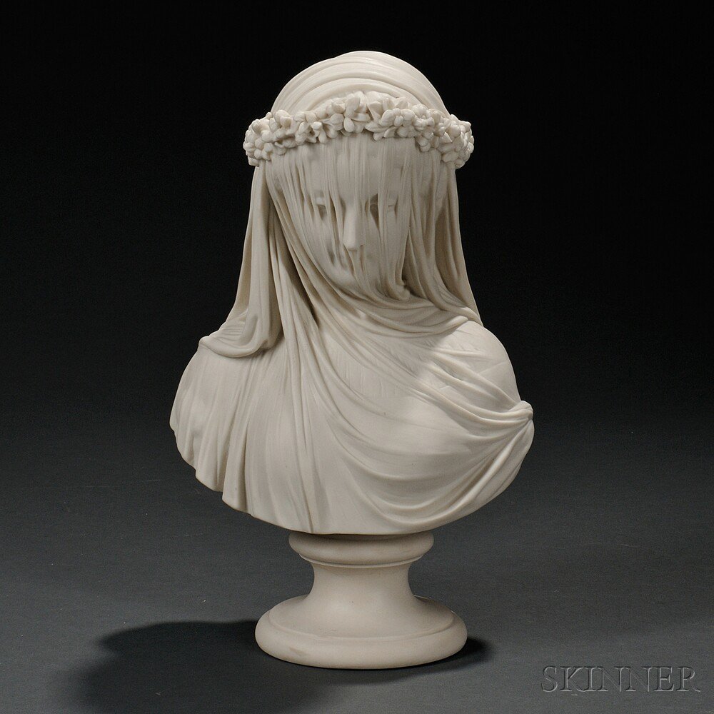 Appraisal: Copeland Parian Bust of the Veiled Bride England c after