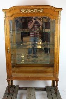 Appraisal: Louis XVI vitrine in oak Louis XVI style vitrine in