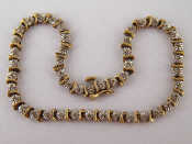 Appraisal: A carat gold diamond bracelet approx cm gms