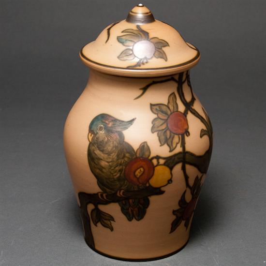 Appraisal: L Hjorth Danish art pottery covered jar second quarter- th