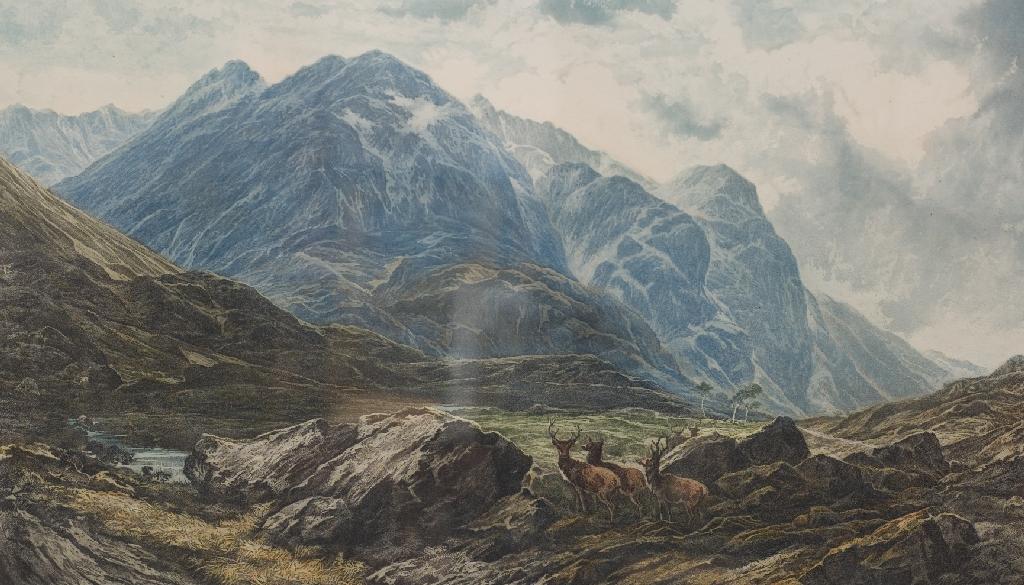 Appraisal: AFTER HORATIO McCULLOGH - THE THREE SISTERS GUARDING THE PASS