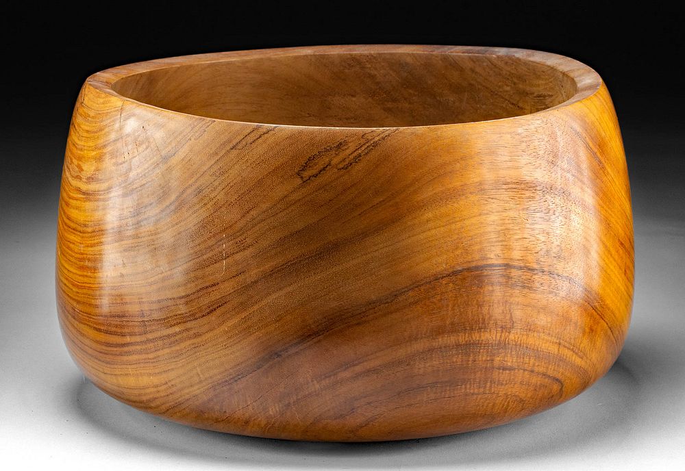 Appraisal: Early th C Hawaiian Koa Wood Bowl North Pacific Hawaii