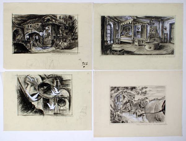 Appraisal: A group of original storyboard drawings from Firefly Metro-Goldwyn-Mayer Consisting